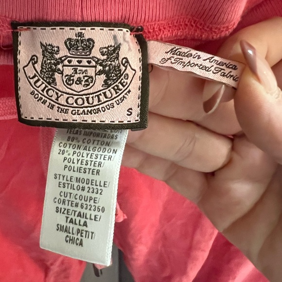 Vintage Juicy Couture bright Pink Velour Pants - Picture 4 of 14